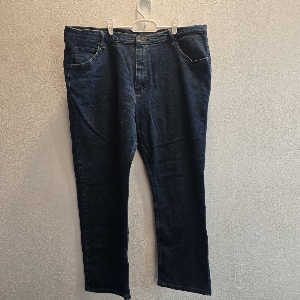 Wrangler Premium Quality 42x30 Relaxed Dark Wash Mens 2 Pair Lot